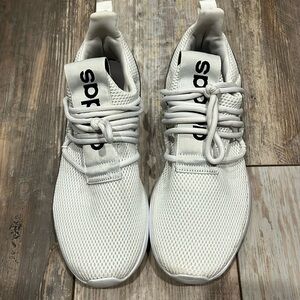 Adidas Cloudfoam white athletic shoes